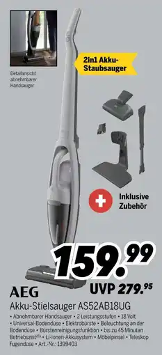 MEDIMAX Aeg akku-stielsauger as52ab18ug Angebot