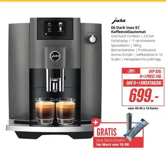 Hirsch und Ille Jura e6 dark inox ec kaffeevollautomat Angebot