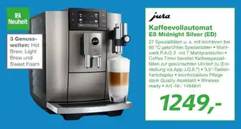 EP Jura kaffeevollautomat e8 midnight silver (ed) Angebot