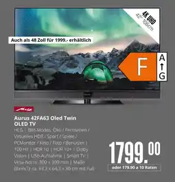 Hirsch und Ille Metz aurus 42fa63 oled twin oled tv Angebot