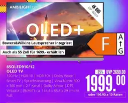 Hirsch und Ille Philips 65oled910/12 oled tv Angebot