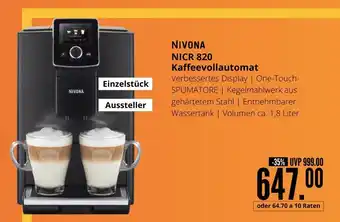 Hirsch und Ille Nivona nicr 820 kaffeevollautomat Angebot