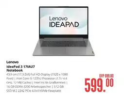 Hirsch und Ille Lenovo ideapad 3 17iau7 notebook Angebot