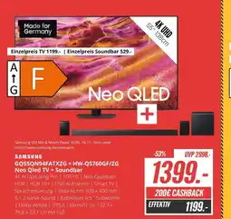 Hirsch und Ille Samsung gq55qn94fatxzg + hw-qs760gf/zg neo qled tv + soundbar Angebot