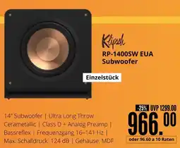 Hirsch und Ille Klipsch rp-1400sw eua subwoofer Angebot