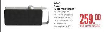 Hirsch und Ille Faller oskar tv-hörverstärker Angebot