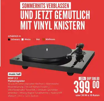 Hirsch und Ille Music hall mmf 2.3 plattenspieler Angebot