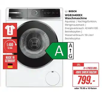 Hirsch und Ille Bosch wgb24400ex waschmaschine Angebot