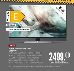 Hirsch und Ille Metz aurus 55 silverline fa64 oled tv Angebot