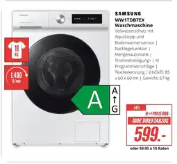 Hirsch und Ille Samsung ww11tdb7ex waschmaschine Angebot