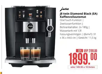 Hirsch und Ille Jura j8 twin diamond black (ea) kaffeevollautomat Angebot