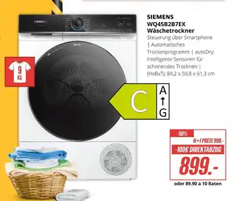 Hirsch und Ille Siemens wq45b2b7ex wäschetrockner Angebot