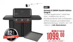 Hirsch und Ille Weber genesis e-330wr stealth edition gasgrill Angebot