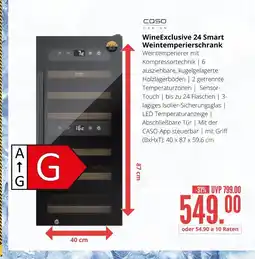Hirsch und Ille Caso design wineexclusive 24 smart weintemperierschrank Angebot