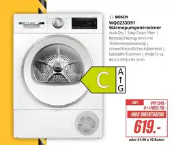 Hirsch und Ille Bosch wqg233d91 wärmepumpentrockner Angebot