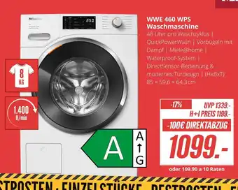 Hirsch und Ille Miele wwe 460 wps waschmaschine Angebot