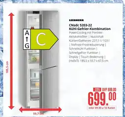 Hirsch und Ille Liebherr cnsdc 5203-22 kühl-gefrier-kombination Angebot