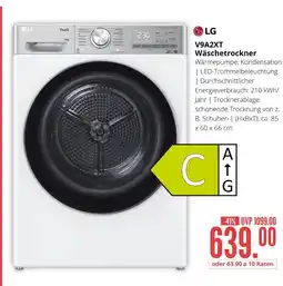 Hirsch und Ille Lg v9a2xt wäschetrockner Angebot
