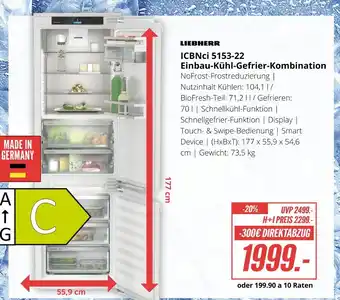 Hirsch und Ille Liebherr icbnci 5153-22 einbau-kühl-gefrier-kombination Angebot