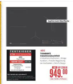 Hirsch und Ille Aeg tii84b00fz induktionskochfeld Angebot