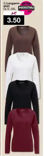 Woolworth Langarmshirt Angebot