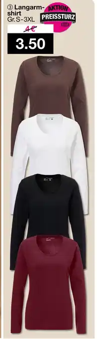 Woolworth Langarmshirt Angebot