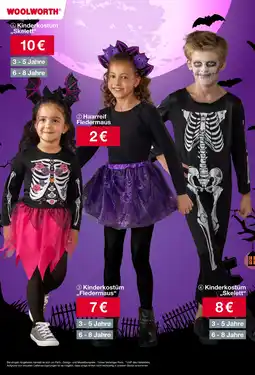 Woolworth Kinderkostüm skelett Angebot