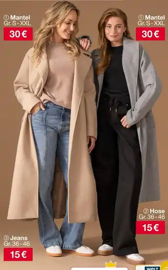 Woolworth Mantel Angebot