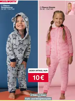 Woolworth Woolworth fleece-onesie Angebot