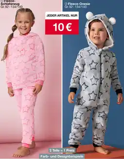 Woolworth Fleece-schlafanzug Angebot