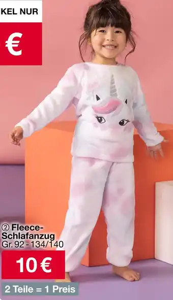 Woolworth Fleece-schlafanzug Angebot