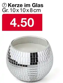 Woolworth Kerze im glas Angebot