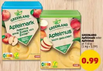 PENNY GREENLAND Apfelmark oder Apfelmus Angebot