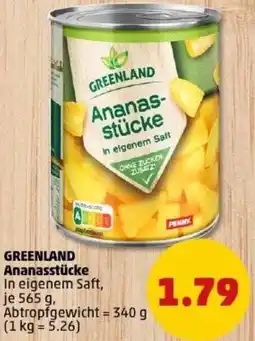 PENNY GREENLAND Ananasstücke Angebot