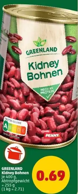 PENNY GREENLAND Kidney Bohnen Angebot