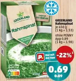 PENNY GREENLAND Rahmspinat Angebot