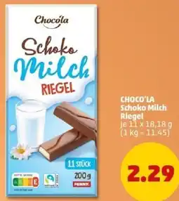 PENNY CHOCO'LA Schoko Milch Riegel Angebot
