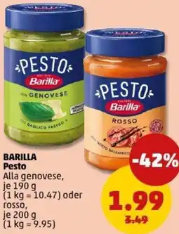 PENNY BARILLA Pesto Angebot