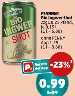 PENNY PFANNER Bio Ingwer Shot Angebot