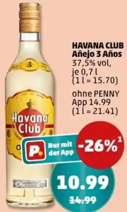 PENNY HAVANA CLUB Añejo 3 Años Angebot