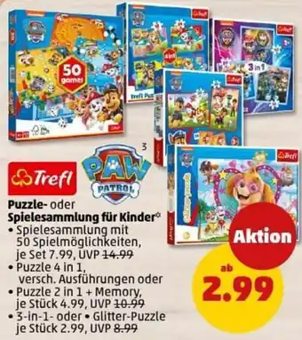 PENNY Trefl Puzzle- oder Spielesammlung für Kinder Angebot