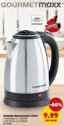 PENNY GOURMETMAXX Edelstahl-Wasserkocher 13704 Angebot