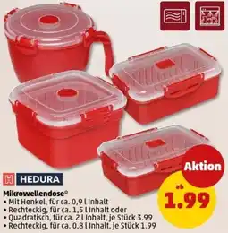 PENNY HEDURA Mikrowellendose Angebot