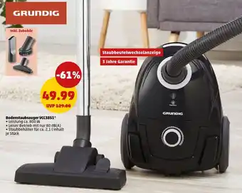 PENNY GRUNDIG Bodenstaubsauger VCC3851 Angebot