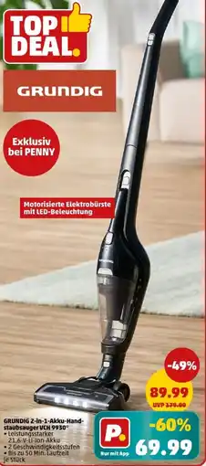 PENNY GRUNDIG 2-in-1-Akku-Handstaubsauger VCH 9930 Angebot
