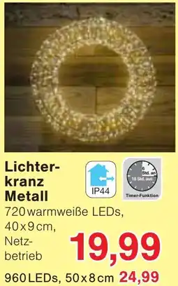 Wiglo Wunderland Lichterkranz Metall Angebot
