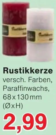 Wiglo Wunderland Rustikkerze Angebot