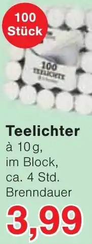 Wiglo Wunderland Teelichter Angebot