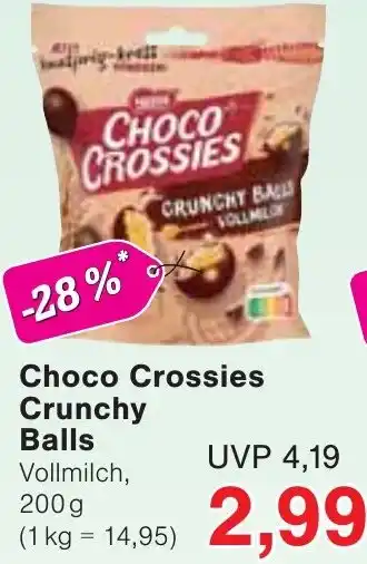 Wiglo Wunderland Choco Crossies Crunchy Balls Angebot