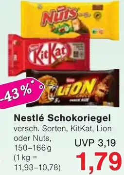 Wiglo Wunderland Nestlé Schokoriegel Angebot